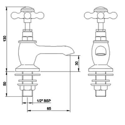 Additional image for Basin faucets (Pair, Chrome)