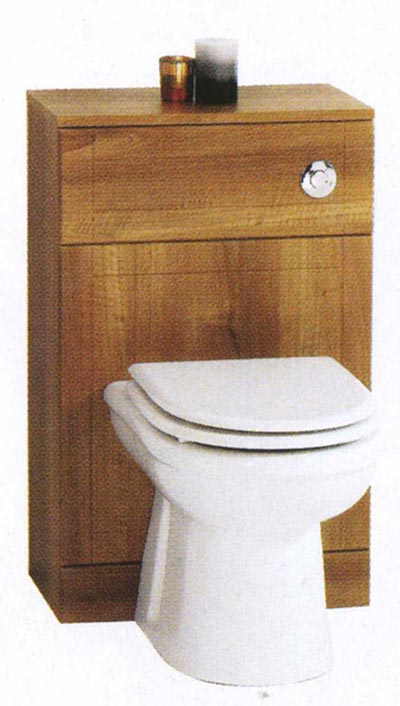 Additional image for Monte Carlo complete back to wall toilet set in cherry.