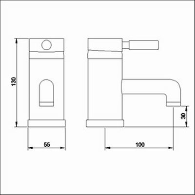 Additional image for Eco click basin faucet + Free pop up waste (chrome)