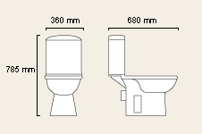 Additional image for WC with cistern and fittings