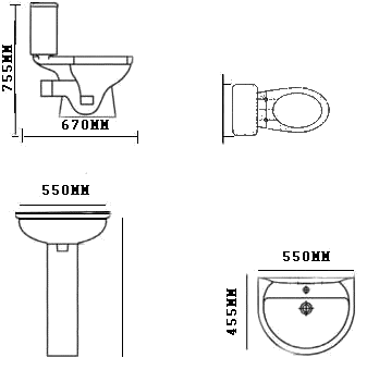 Additional image for 4 Piece Bathroom Suite + Seat