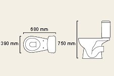 Additional image for WC with cistern and fittings