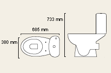 Additional image for Remo WC with cistern and fittings