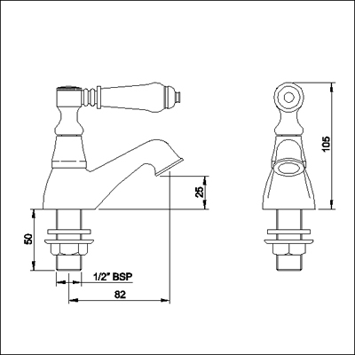 Additional image for Basin faucets (Pair, Chrome)