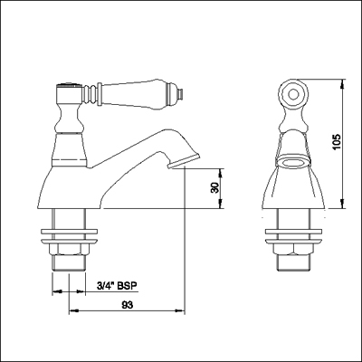 Additional image for Bath faucets (Pair, Chrome)