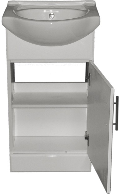 Additional image for 450mm White Vanity Unit, Ceramic Basin, Fully Assembled.