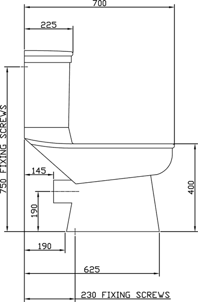 Additional image for 4 Piece Bathroom Suite With Toilet, Seat & 655mm Basin.