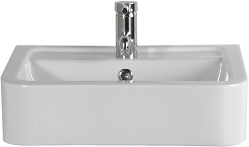 Additional image for Free Standing Basin (1 Faucet Hole).  Size 510x400mm.