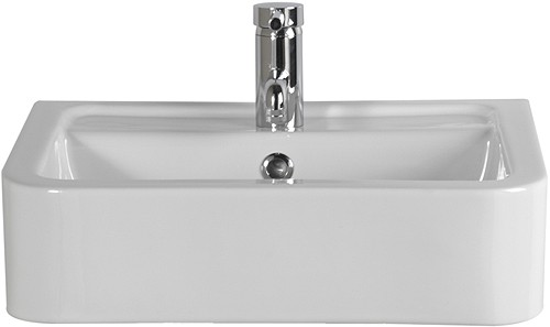 Additional image for Free Standing Basin (1 Faucet Hole).  Size 510x400mm.