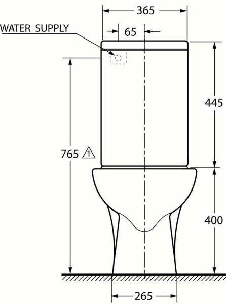 Additional image for 4 Piece Bathroom Suite. Toilet, Soft Close Seat, 51cm Basin.