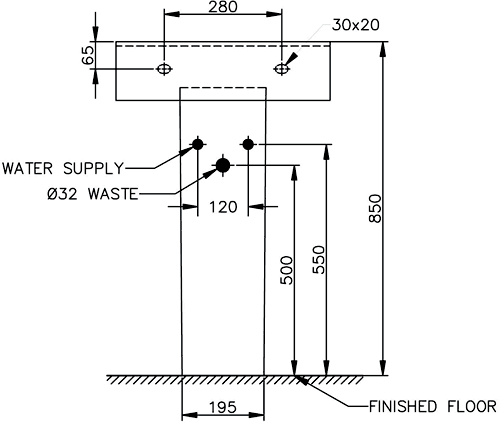 Additional image for 3 Piece Bathroom Suite, Back To Wall Toilet Pan, 51cm Basin.