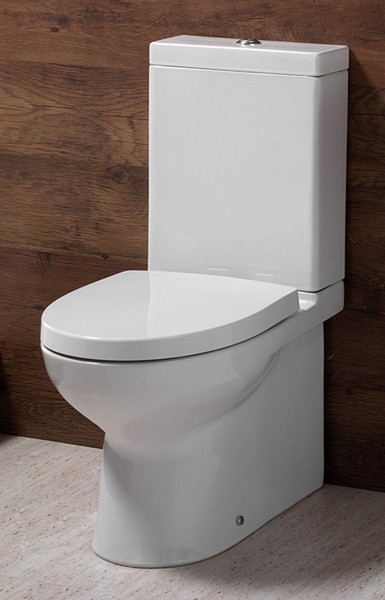 Additional image for Modern Toilet, Push Flush Cistern & Soft Close Seat.