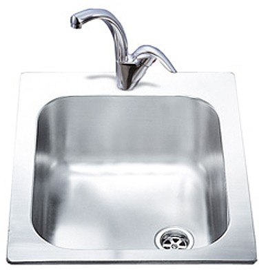 Additional image for 1.0 Bowl Rectangular Stainless Steel Single Inset Sink.