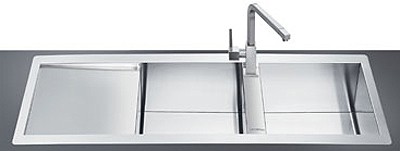 Additional image for 2.0 Bowl Stainless Steel Flush Fit Sink, Left Hand Drainer.