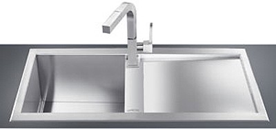 Additional image for 1.0 Bowl Low Profile Stainless Steel Sink, Right Hand Drainer.