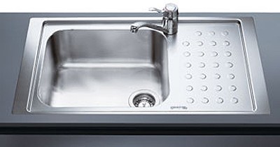 Additional image for 1.0 Bowl Low Profile Stainless Steel Sink, Right Hand Drainer.
