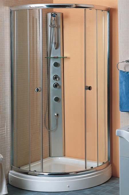 Additional image for 950x950 Quadrant shower enclosure with shower tray.