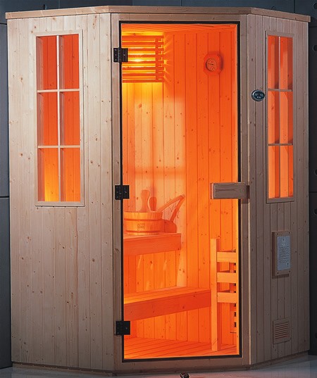 Additional image for Corner sauna cabin 1300x1300mm.