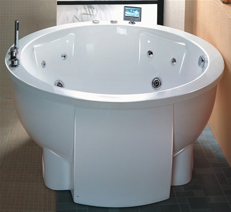 Additional image for Freestanding Circular Whirlpool Bath with TV.  Diameter 1500mm.