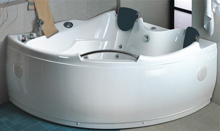 Additional image for Whirlpool bath for two people.  Left Hand. 1510x1510mm.