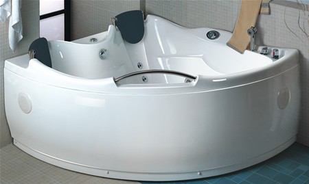 Additional image for Whirlpool bath for two people.  Right Hand. 1510x1510mm.