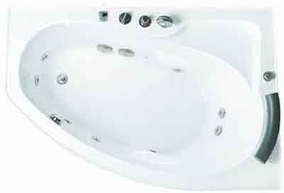 Additional image for Deluxe Whirlpool Bath.  Left Hand. 1500x1000mm.