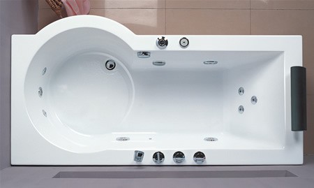 Additional image for Complete Shower Bath (Right Hand). 1680mm. 8 Jet whirlpool.