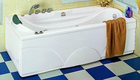 Additional image for Deluxe Whirlpool Bath.  Right Handed. 1700x800mm.
