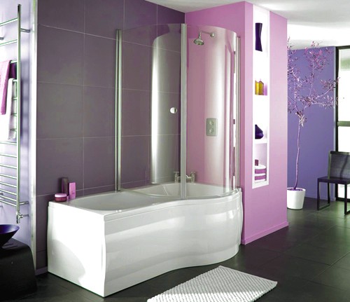 Additional image for Complete Shower Bath (Right Hand). 1700x700mm.