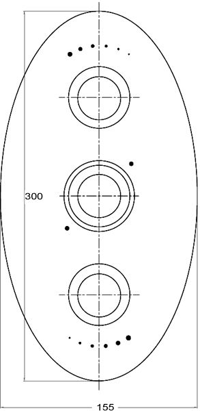 Additional image for Triple concealed 3/4" thermostatic shower valve