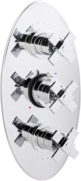 Additional image for 3/4" Triple Concealed Thermostatic Shower Valve.