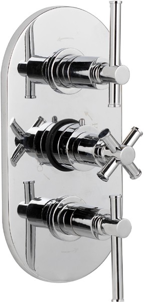 Additional image for 3/4" Triple Concealed Thermostatic Shower Valve.