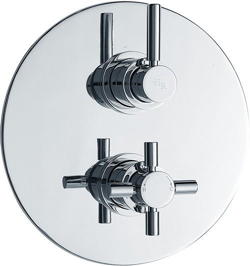 Additional image for Twin concealed thermostatic shower valve with diverter