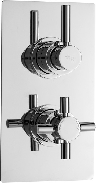 Additional image for Pura twin concealed thermostatic valve with diverter