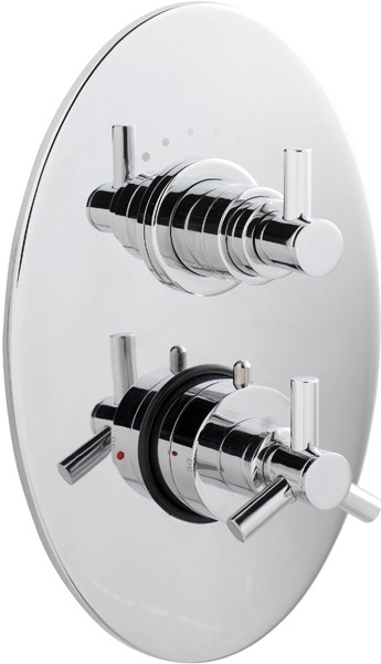 Additional image for Twin concealed shower valve with diverter