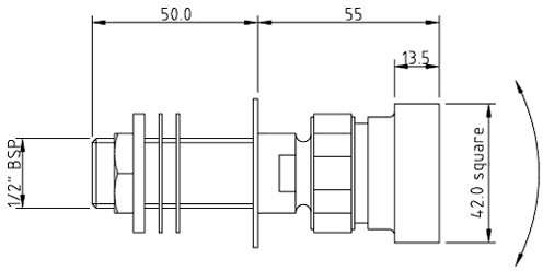 Additional image for Triple Thermostatic Shower Valve, Head & Jets.