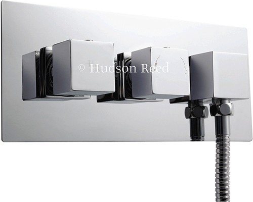 Additional image for 3/4" Thermostatic Shower Valve, Diverter, Head & Slide Rail.