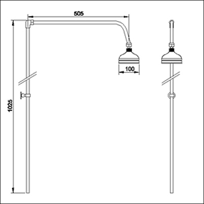 Additional image for Rigid riser kit with swivel head