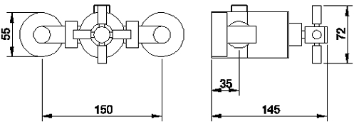 Additional image for Sequential Thermostatic Shower Valve & Slide Rail.