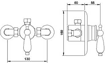 Additional image for 1/2" Exposed Thermostatic Sequential Shower Valve.