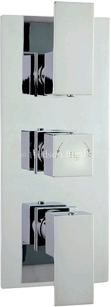 Additional image for Triple Concealed Thermostatic Shower Valve (Chrome).