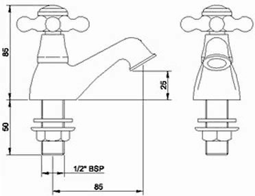 Additional image for Basin faucets (pair)