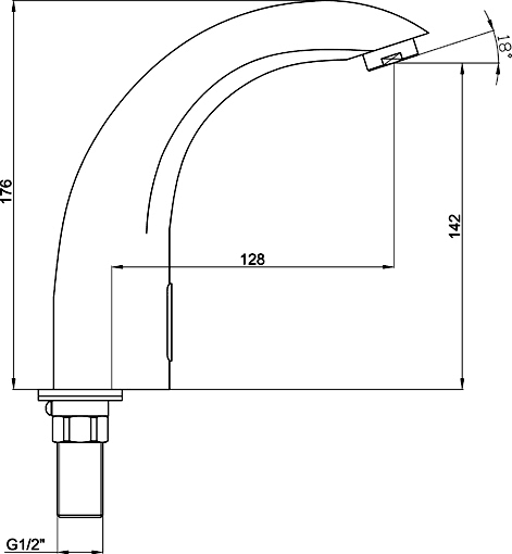 Additional image for Electronic Basin Sensor Faucet (Battery Or Mains Powered).