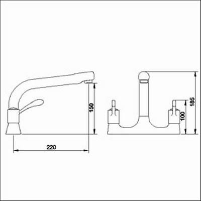 Additional image for Dual flow kitchen faucet