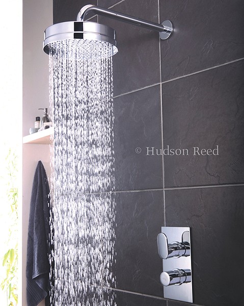 Additional image for Twin Thermostatic Shower Valve & Fixed Shower Head.