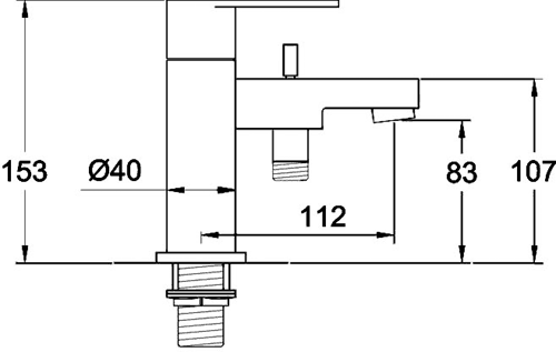 Additional image for Basin & Bath Shower Mixer Faucet Set (Free Shower Kit).