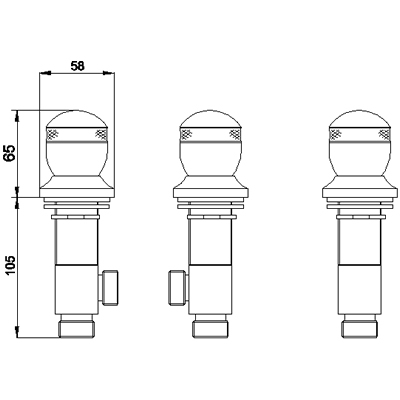 Additional image for Freeflow bath filler with pop up waste and overflow (chrome/gold)