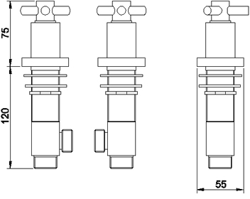 Additional image for Freeflow bath filler with pop up waste and overflow.