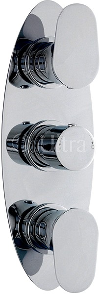 Additional image for Triple Concealed Thermostatic Shower Valve (Chrome).