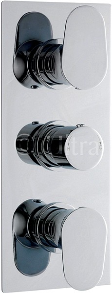 Additional image for Triple Concealed Thermostatic Shower Valve (Chrome).